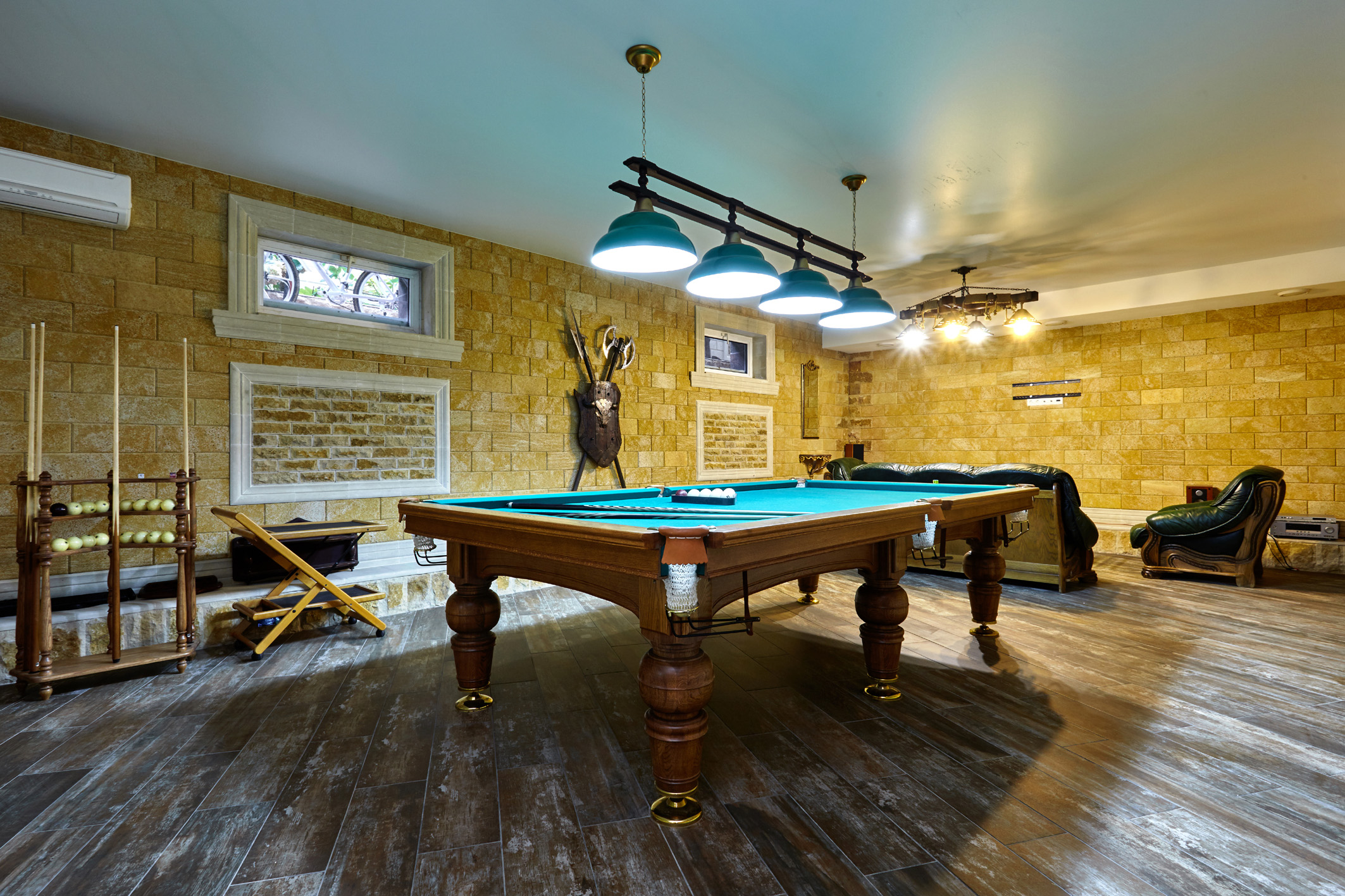 billiard room with a beautiful interior